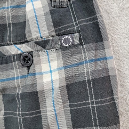 Pantalones Cortos Empyre Para Hombres 30 Negros Cuadros Sueltos Patinador Y2K Monopatín - Imagen 6 de 9