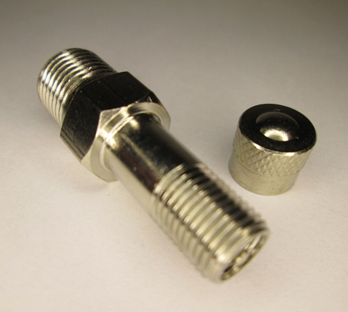 Autoventil Füllventil Prüfventil Vg8 1/8" 1/4" NPT R G Gewinde Messing vernickel - Bild 19 von 23