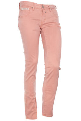 Herrlicher Touch Stretchjeans Slim Fit Damen Twill Jeans Beige Rosa