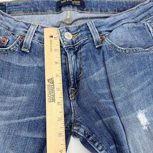Levi's 524 Too Super Low Skinny Distressed Größe 9 Jeans - Bild 8 von 10