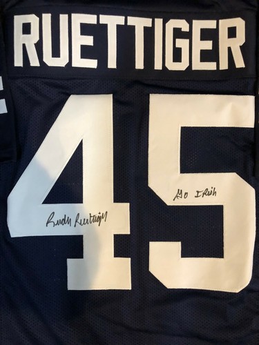 Signiertes individuelles Rudy Ruettiger Notre Dame Trikot mit Echtheitszertifikat - Bild 2 von 2