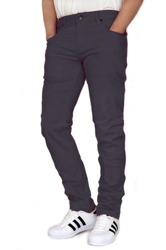 MEN'S TWILL STRETCH SUPER SKINNY JEANS VICTORIOUS 6 COLORS 26-42 WAIST *DL1001 - Picture 6 of 13