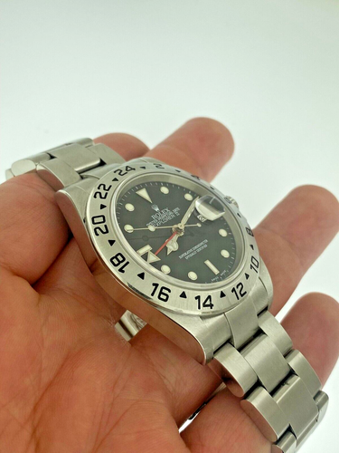 Rolex Explorer II 40mm Automatic Black Dial No Holes Case #16570 2005 #F serial - Picture 16 of 17