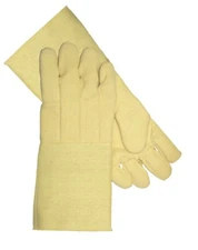 HIGH HEAT TEMPERATUE RESISTANT GLOVES FURNACE 18" PAIR MELTING WELDING