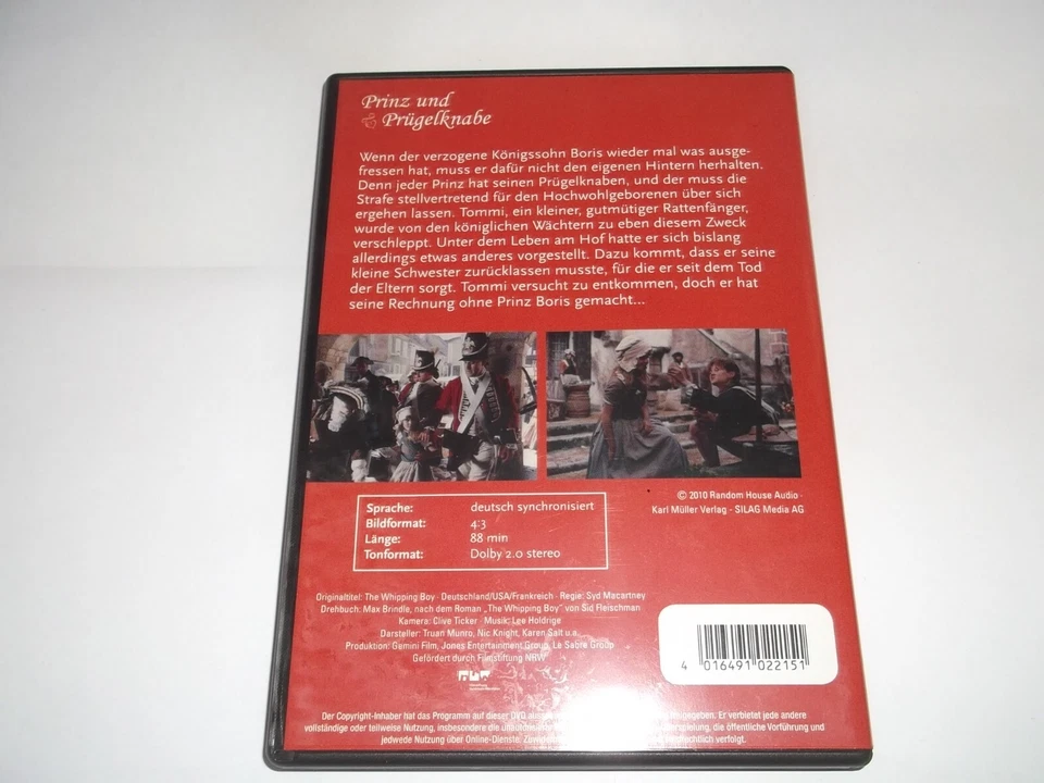 Prinz und Prügelknabe (The Whipping Boy) - DVD - D/USA/F  2010 - kratzerfrei L95 - Bild 2 von 3