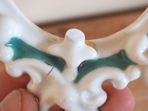 + Entourage Porzellan Pendel Zifferblatt Vieux Paris Louis XV Rokoko + - Bild 5 von 6