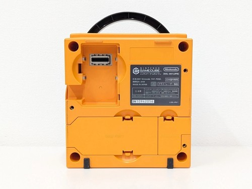 Z354 Nintendo GameCube Console Orange Controller GC DOL-001 JAPAN USED SET - Picture 3 of 13