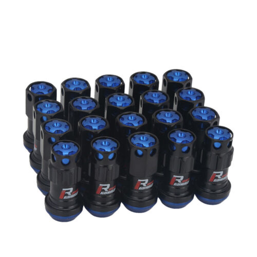 20Pcs M12X1.5/1.25 Racing Steel Composite Wheel Nut Close End Heavy Lug Nuts+Key - Picture 4 of 21