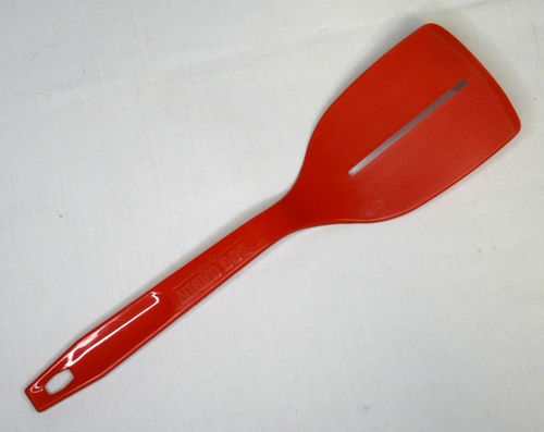 Blockhaus Sirup Schlitzspachtel rot Nylon Kunststoff Wender Flipper Vintage