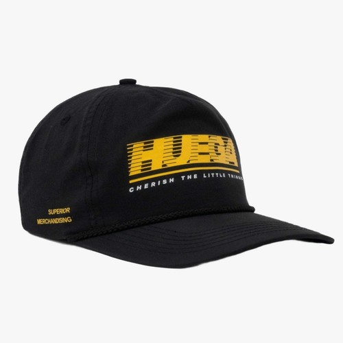 Huega House "Tidal" 5-Panel Nylon Snapback Mütze schwarz/gelb Unisex Erwachsene Herren - Bild 3 von 6