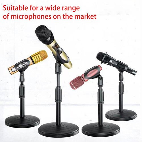 Desktop Table Desk Liftable Mic Microphone Stand with Clip Holder Mount Clamp - Picture 2 of 17
