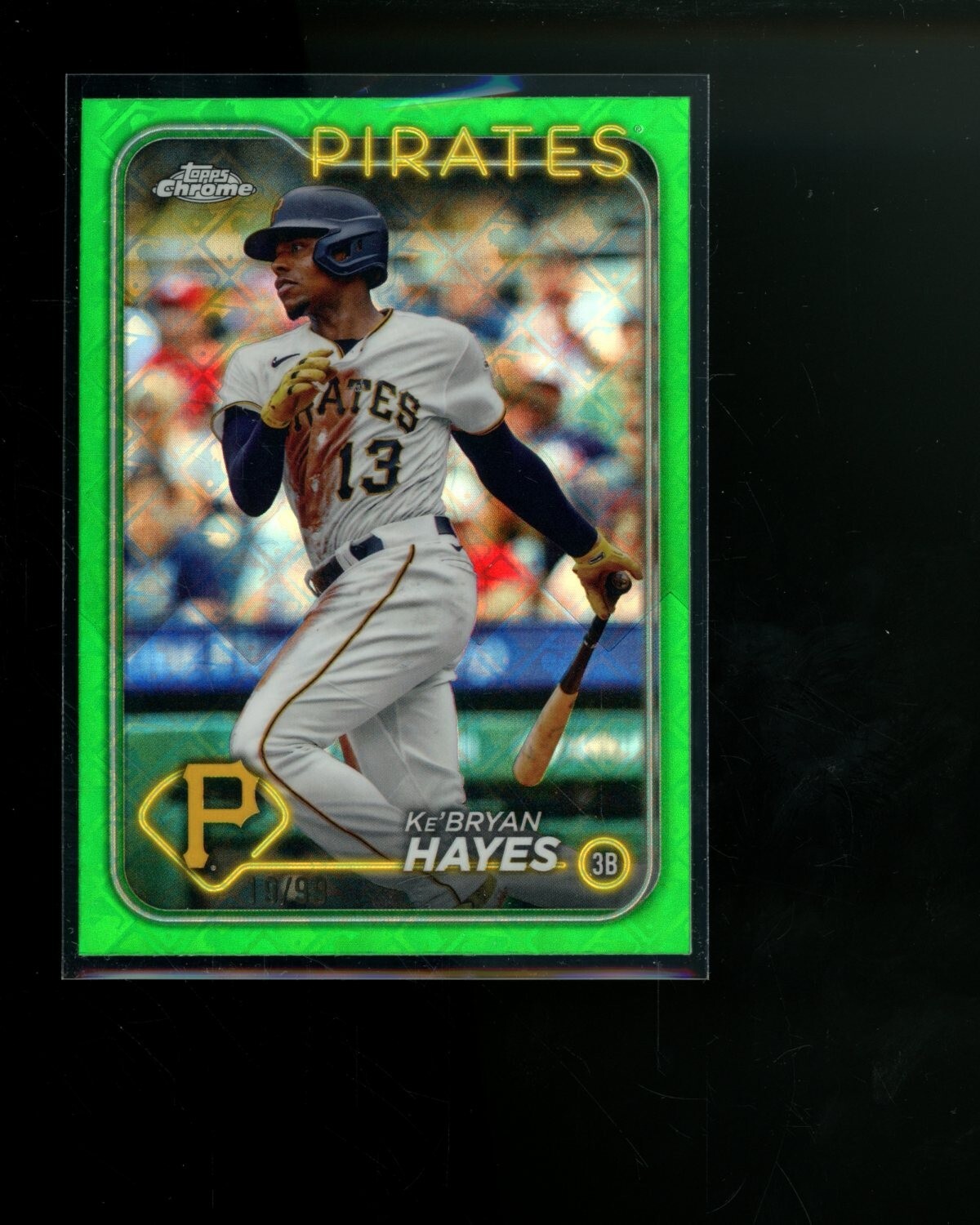 2024 Topps Chrome Logofractor Green Refractor #285 Ke'Bryan Hayes #d 19/99