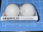 IKEA 2-Pack Vasentlig Curtain Rod End Caps Pair Round White 002.171.94