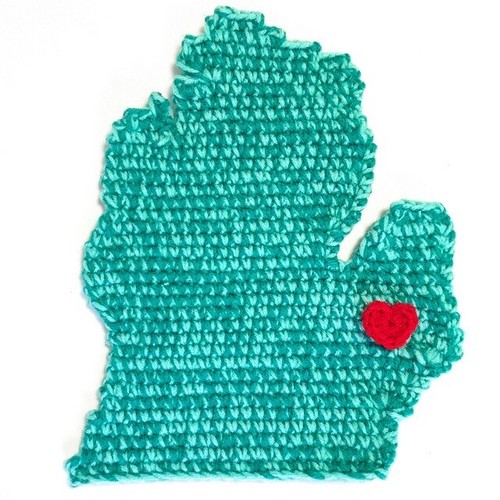 Michigan's Lower Peninsula X-Large Appliqué - Picture 2 of 7