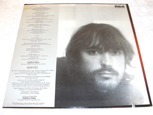 Matthew Fisher "I'll Be There" 1974 Rock LP, SEALED!, Orig RCA, of Procol Harum - Picture 2 of 2