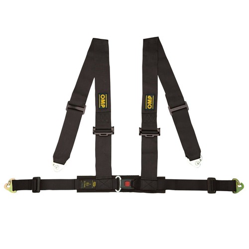 OMP Racing 4, 4-Punkt ECE Sicherheitsgurt, DA508, schwarz, raceparts cc