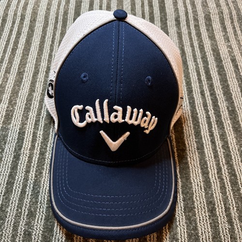 Callaway Tour Authentic Hat S/M White XR Odyssey Black White Embroidered Mesh - Picture 1 of 8