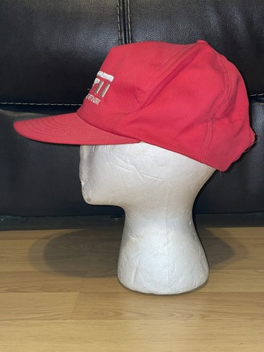 Vintage 80s 90s ESPN Snapback Hat Red USA baseball Cap Sports Channel Network - Picture 3 of 7