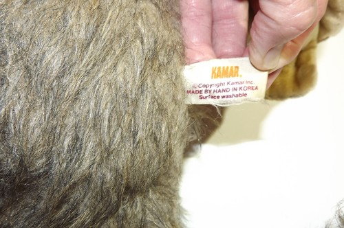 VINTAGE 26 ZOLL GROSSER KAMAR KO-KO AFFE GORILLA PLÜSCHTIER HANDGEFERTIGT IN KOREA - Bild 12 von 21