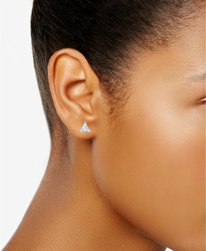 INC International Concepts Silver-Tone 3 Piece Set Cubic Zirconia Stud Earrings - Picture 2 of 6