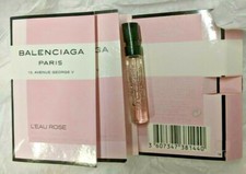 Lot of 3 Balenciaga Paris L'eau Rose Eau de Toilette EDT .04oz/1.2ml Card Vial 1