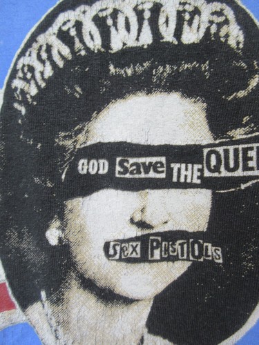 Camiseta Vintage 2002 XL Negra Sex Pistols God Save The Queen Silver Jubilee - Imagen 5 de 9