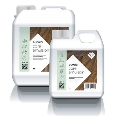 Eukula Euku Care Emulsion Natur 1l/19,95 /l; 2,5l = 15,99 /l; weiß= 1l/26,99 /l