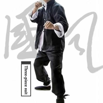 Bruce Lee Kung Fu Wing Chun Uniform Martial Arts Jeet Kune Do Suit Thicken Heavy
