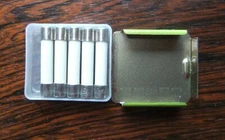 LITTLEFUSE FIVE QUALITY FUSES -3AB 15A 314 [5 Ceramic Body Auto Fuse-tin top-VTG