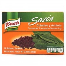 6 x KNORR SAZON CULANTRO Y ACHIOTE 16 CT