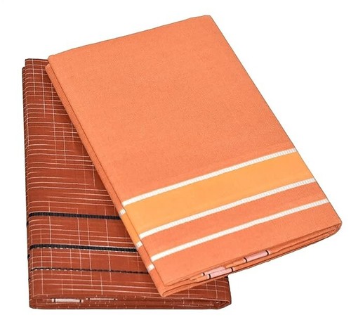 Cotton Dhoti | Kerala Style Dhoti | 2 Meter | Pack of 2 | Made In India - Imagen 14 de 74