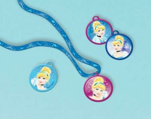 Cinderella Necklaces 12 ct Disney Princess Girls Charm Neck Favor Birthday Party - Zdjęcie 1 z 1