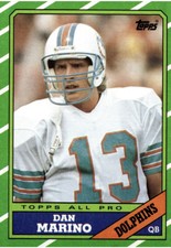 1986 Topps Dan Marino #45 3rd Year HOF Dolphins 4 Sharp Corners NM-MT