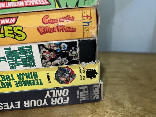 Teenage Mutant Ninja Turtles 007 Bond VHS Tape Lot Of 5 TMNT Cartoon TESTED - Picture 12 of 18
