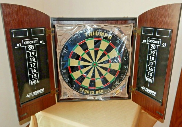 Triumph Sports Usa Wellington Bristle Dartboard Cabinet For Sale