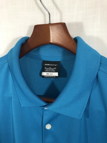 Nike Golf Herren Poloshirt 100% Polyester Dri-Fit OWA Knopfleiste XL - Bild 1 von 6