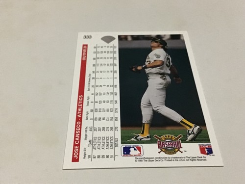 JOSE CANSECO Oddball Insert & Regular issue Baseball LOT #2 Athletics YOU CHOOSE - Picture 203 of 359