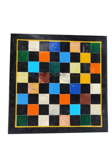  Marble Chess Game Board game Handmade Semiprecious Inlay Art Gifts him - Picture 2 of 4