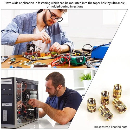 300 Stück Gewindeeinsatz Set M2-M6 für 3D Druck Einpressmutter Gewindeeinsätze - Bild 11 von 11