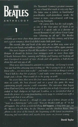 The Beatles Anthology 1 CASSETTE ONE ONLY ALBUM Apple Records HOLLAND - Picture 3 of 12