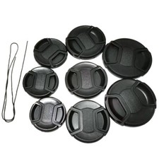 10PCS 49/52/55/58/62/67/72/77mm Camera Center Pinch Snap On Front Lens Cap Cover