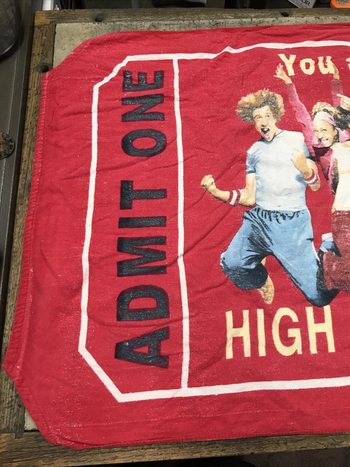Vintage High School Musical Towel - Admit One Ticket Shape - Rare Find Fast Ship - Image 2 of 4
