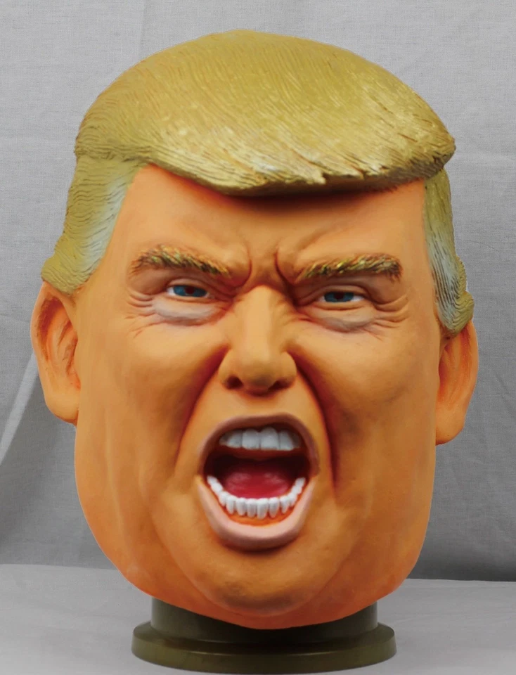 Donald Trump Rubber Mask Made in Japan Ogawa Studio Full Face Cosplay Costume - Image 2 of 3