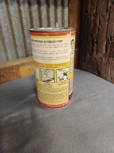 Durham's Rock Hard Water Putty Container Antik Sammler Werkzeug - Bild 3 von 6