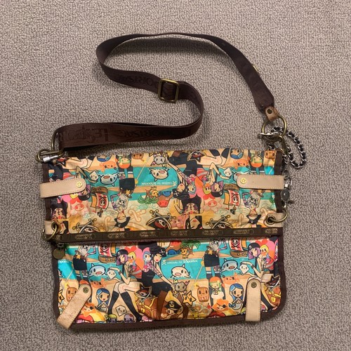 Lesportsac Tokidoki Tasche Messenger Corriere Piraten faltbare Schultertaschen