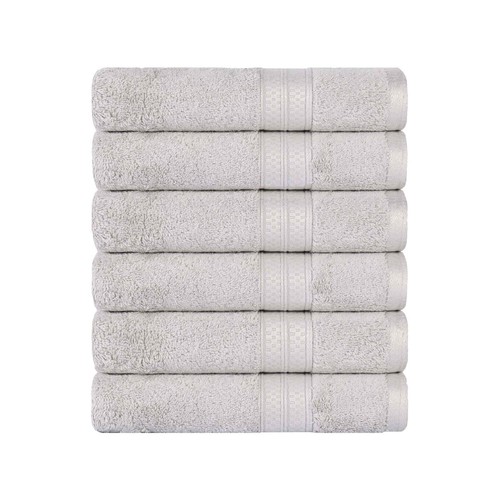 Viskose aus Bambus und Baumwolle einfarbig 650 GSM 6-teiliges Handtuchset - Bild 19 von 82