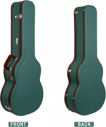 Crossrock Master Series Super Jumbo Guitar Case for Gibson SJ-200-Malachite Blue