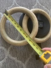 Anneaux de gymnastique en bois, anneaux de gymnastique en bois, anneaux de fitness, anneaux d'exercice