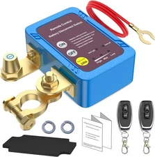 Remote Battery Disconnect Switch 12V 240A Battery Kill Switch for Car Anti The