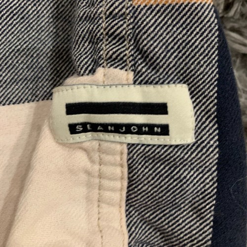 Sean John Legacy kariertes Hemd mit Knopfleiste gelb braun Herren Langarm Freizeit 3XL - Bild 2 von 6